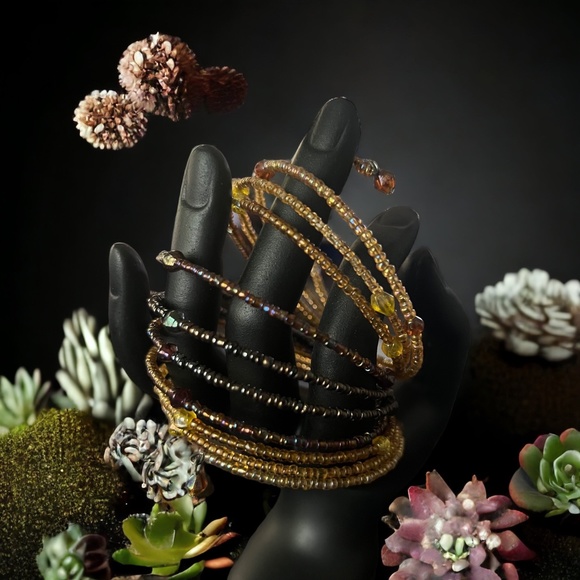 ๐ Beaded Slinky Wrap Bracelet ๐ - Picture 1 of 1